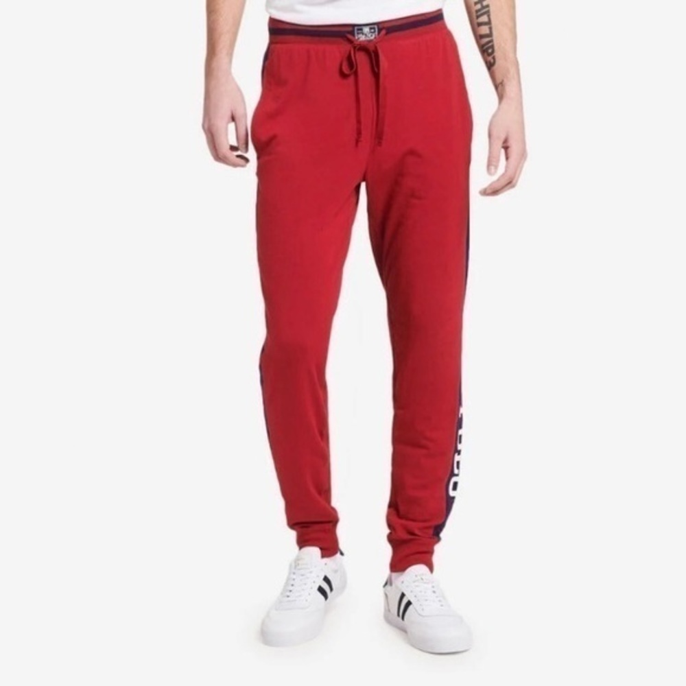NWT. POLO RALPH LAUREN Men’s Polo67 Slim Flex Joggers Dark Red